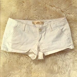 White Cotton Hollister Shorts